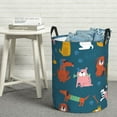 thumbnail image 6 of XMXT Collapsible Laundry Basket, Multi Breed Pet Dog Prints Waterproof Laundry Hampers Storage Baskets Dirty Clothes Hamper, 62L, 6 of 8
