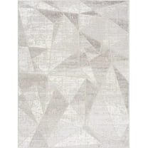 BoutiqueRugs Basia Farmhouse Area Rug - Light Gray, Gray - 4' x 6'