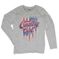 thumbnail image 5 of Country Girl USA Flag Women's Long Sleeve T-shirt Patriotic Southern Cowgirl Red White Blue American Pride Life Lovers Gift, 5 of 7