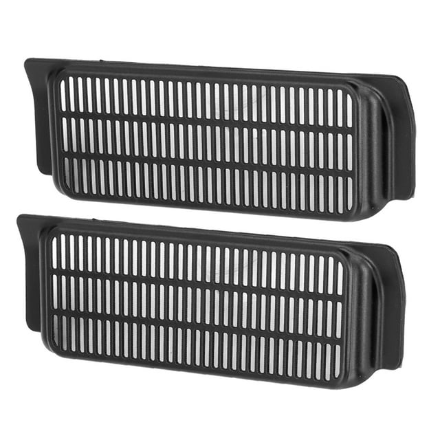 2pcs Siège Arrière Air Évent Couverture Noir Mat ABS Inodore Wearproof Remplacement pour Tesla Modèle 3