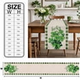 thumbnail image 6 of St. Patrick's Table Runner 13 x 48 Inch, Day Lucky in Love Clover Green Plaid Retro Linen Washable Cotton Linen Dining Table Runner Tabletop Decorations for Restaurant Home Kitchen Party, 6 of 9