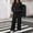 Black women's matching lounge set a1, variant on sdhkgrrt Women's 2 Piece Matching Lounge Set Long Sleeve Hoodie with Kangaroo Pocket Drawstring Jogger Pants Solid Casual Loose Tracksuit Soft Homewear Fall Winter Outfits, Black L