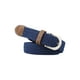 thumbnail image 2 of Cinturones trenzados elásticos de 2 paquetes para mujeres INSPIRE CHIC con hebilla de aleación en azul marino, 2 of 6