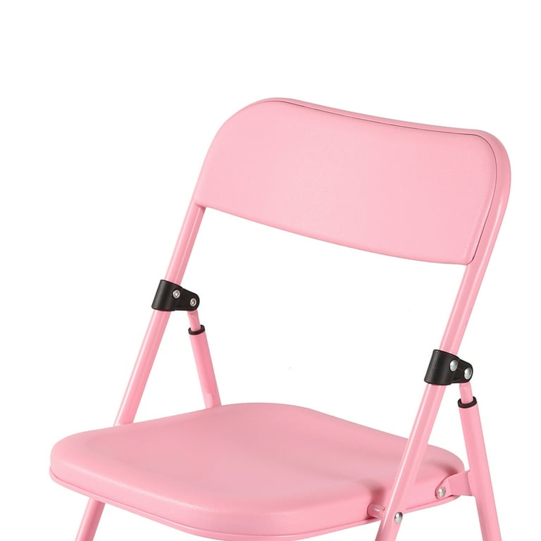 Your Zone Juvenile Resin Folding Chair in Pink for Children 2 Years over
