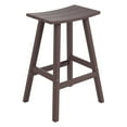 thumbnail image 2 of GARDEN 29" Inches Adirondack Plastic Outdoor Bar Stools for Patio, Dark Brown, 2 of 6