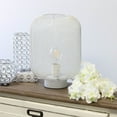thumbnail image 3 of Simple Designs Lampe de Table Industrielle en Maille Métallique Blanche, 3 of 4