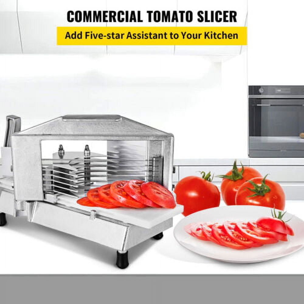 VEVOR Commercial Tomato Slicer 0.38 inches Heavy Duty Tomato VEVOR Commercial Tomato Slicer 0.38 inches Heavy Duty Tomato