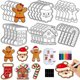 thumbnail image 1 of Kit de manualidades navideñas con pan de jengibre Lonfliness, 30 juegos de imanes para bricolaje, 1 of 7