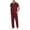 Wine, variant on Uniforms Scrub Set with Pockets Nurse Top and Pants Men Women Clothes Comfortable Nursing Work Suits for Cosmetology Healthcare Pet Grooming Dark Blue L