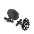 thumbnail image 2 of Baseball Elegant Men's Cufflinks Set for Formal Attire, Made of Stainless Steel, for Business Meetings, 2 of 6