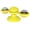 Yellow, variant on Pet Life ® 'Windmill' Rotating Suction Cup Spinning Cat Toy