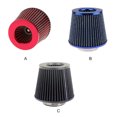 thumbnail image 1 of ziyahi Car Air Filter Universal 3 Inch High Power Sport Modification Fitting Mesh Cone Filters Non-woven Fabric Rustproof Cartridge Modification Fitting Black, 1 of 9