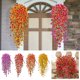 thumbnail image 1 of Decoración mural colgante de pared con orquídeas violetas artificiales para jardines exteriores y fondos fotográficos, 1 of 6