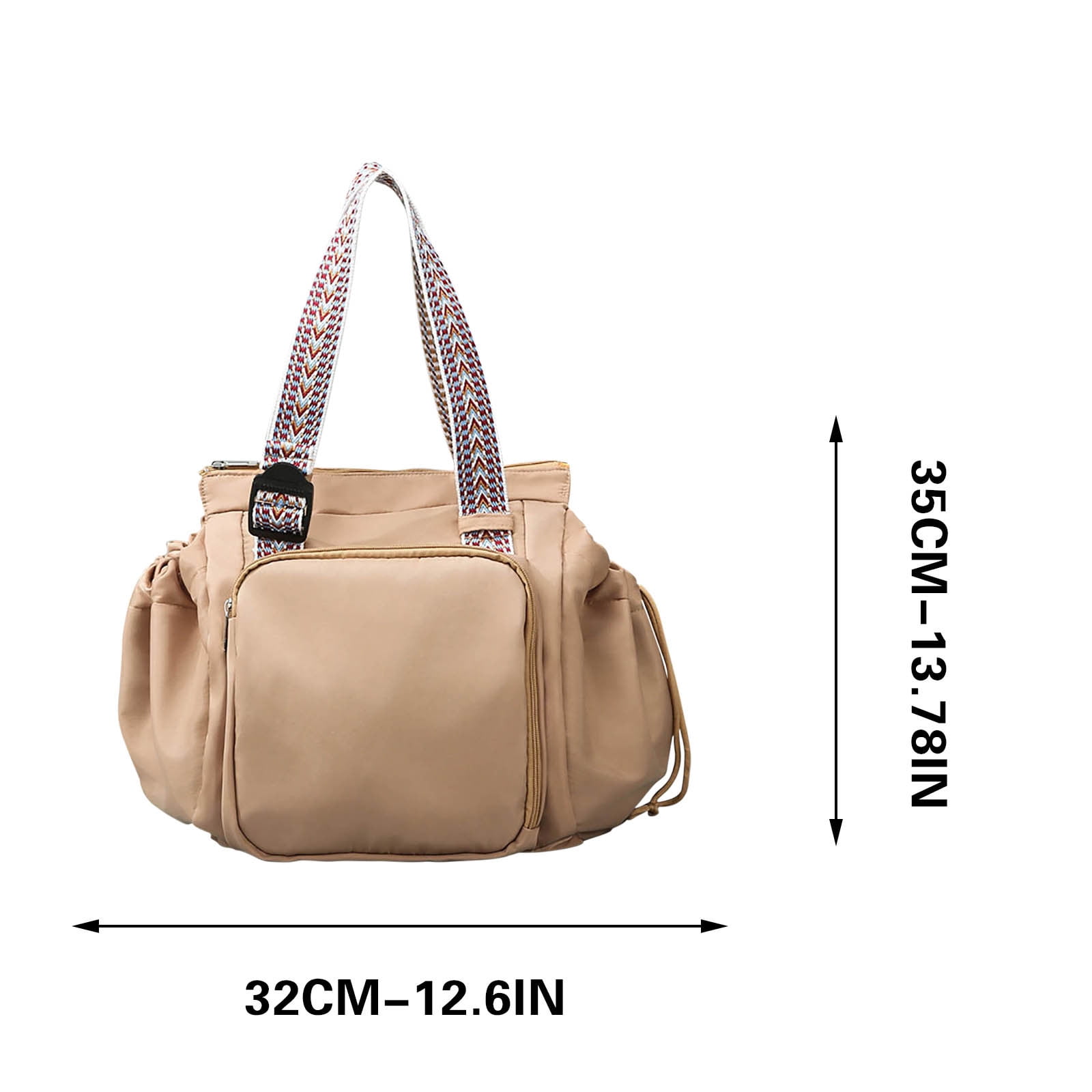 Iumwxz Multifunctional Travel Organizer Tote Bag with 15 Pockets, 3 in 1 Carrying Styles as Backpack Shoulder Bag or Sling, Large Capacity for Commuting Shopping and Work