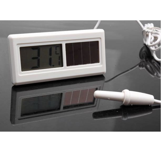 Mini sensor de calor solar 1M Cable LCD Digital Instrumentos de temperatura para acuario