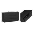 thumbnail image 3 of Chrystie Contemporary Modern 60" Dresser in Black (6-Drawer), 3 of 7
