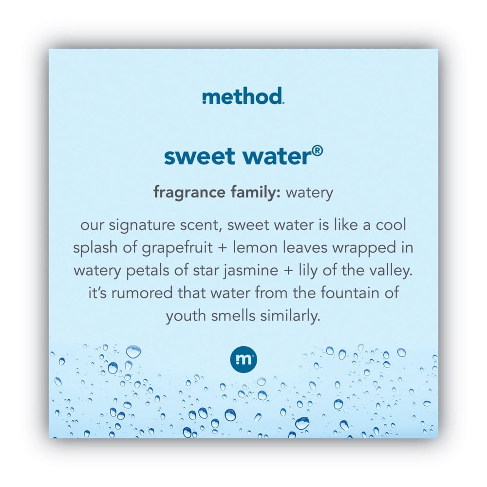 Method MTH00361 10 oz. Foaming Hand Wash - Sweet Water Scent (6/Carton)
