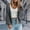 Dark Gray, variant on Nooxsoe Women's Cropped Cardigan Sweater V-neck Long Sleeve Flattering Fit Knit Sweater Cardigan Button Down Sweaters Cardigans Soft Comfort Women's Cardigan Sweaters Dark Gray S