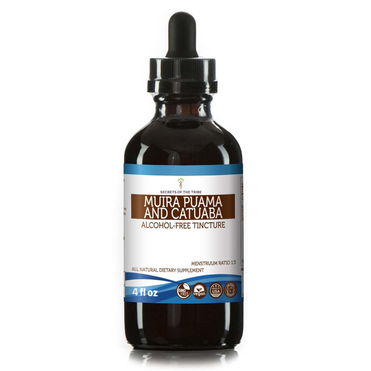 Muira Puama and Catuaba Tincture AlcoholFREE Extract, Organic Muira