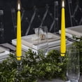 thumbnail image 5 of Bolsius Yellow Taper Candles, 10" European Quality Dripless Unscented Candles, 8 Hour Long Candle Sticks, 4-Pack, 5 of 8