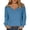 Blue, variant on Knit Shirts for Women V Neck Ribbed Cuffs Long Sleeve Casual Pullover Tops Loose Fit Soft Comfy Basic Shirts Camel M