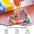 thumbnail image 4 of Uxcell 30 Pcs Plastic Tweezers for Craft, 4" Small Plastic Bead Tweezer Bulk Disposable Craft Tools for DIY Crafts Beading Projects Jewelry Making DIY Supplies, Red, 4 of 6