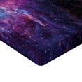 thumbnail image 2 of Ambesonne Galaxy Fitted Sheet 2 Pcs Set, Mother Nebula View, Queen, Purple Black Blue, 2 of 3