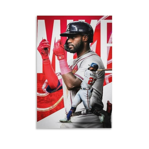 Michael Harris Ii Baseball Player Poster Home Decor Poster Wall Art Hanging Picture Print Bedroom Decorative Painting Posters Room Aesthetic 16x24inch(40x60cm)