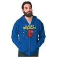 thumbnail image 5 of Ugly Christmas Pattern PACMAN Ghosts Zip Up Hoodie Men's Women's Brisco Brands S, 5 of 6