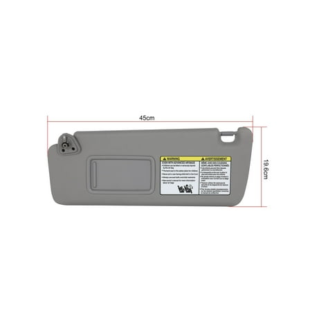 SCITOO Left Driver Side Sun Visor Assembly Without Sunroof fit for 2004 2005 2006 2007 for Toyota Highlander Gray Car Sun Visor 74320-48260-A0