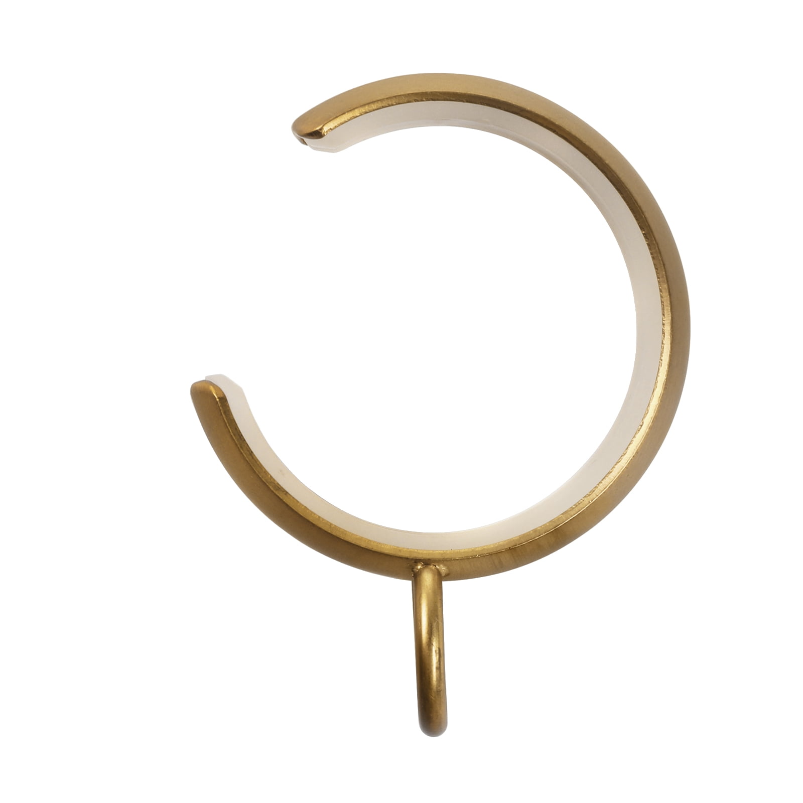 TWOPAGES Vengo Collection Burnished Brass Adjustable Wrap Around Curtain Rod for 28-48 Windows