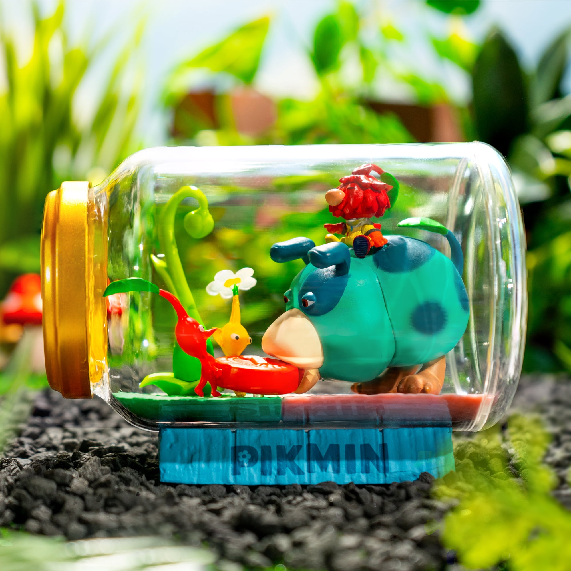 Hamee RE-Ment Pikmin Blind Box Miniature Figure Set for Birthday Gift, Party Favor, Collectible Toy (Pikmin Terrarium Collection 2) – 6 Pc. (Full Set)