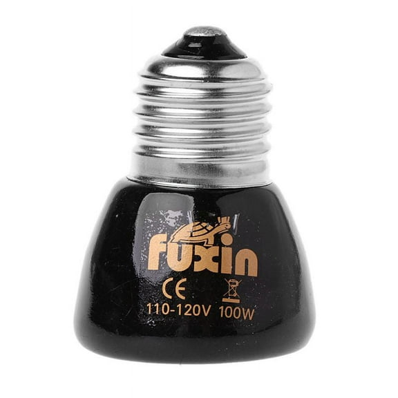 Reptile Heating Lamp Heater Bulb E27 100W Night Light for Lizards Snakes Box