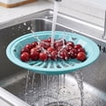 thumbnail image 3 of SHJHENG Plastic Round Hollow Basket Basket Outdoor Picnic Food Placement Plates Barbecue Plates Holders Storage Basket, 3 of 6