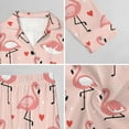 thumbnail image 6 of Top-kevin Women's Pajama Sets Flamingo Hearts Dots Pattern Long Sleeve Lounge Sets Pjs Sleepwear with Pockets, 6 of 12