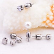 Techinal 10Pcs Secure Earring Lock Earring Back Ear Studs Nuts Replacement Earring Posts