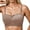 Coffee, variant on ,2025 New Smooth Seamless Bras, No Underwire Comfortable Supportive Bra,Solid Color Lightweight Cut out Design Breathable Bras, Full Coverage Push up Bralettes Grey XL
