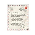 thumbnail image 2 of Christmas Decorations Outdoor Blanket To My Daughter Warm Gift Blanket Letter Blanket Christmas Holiday Birthday Gift Envelope Blanket For Daughter polyester blanket, 2 of 4