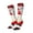 1 Black, variant on Women Crew Soft Moisture-wicking Socks Gnome And Buffalo Plaid Pattern Design Cotton Socks, One Size fit All