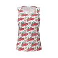 thumbnail image 4 of Lsque Watercolor Red Truck And Fir Tree Printed Workout Tank Tops for Women, Athletic Sports Tank Tops, Compression Sleeveless Dry Fit Shirts,Sleeveless Yoga Shirt-XX-Large, 4 of 9
