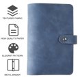 thumbnail image 2 of CSChome Diary Notebook Set Binder Notebook with Sticky Notes: Clear Pockets, Faux Leather, Soft Case, Note-Taking, Portable A6 Diary Notebook, 2 of 7