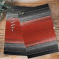 thumbnail image 4 of Red Gray Black Kitchen Towels Set of 3, Water Absorbent Dish Towel, Vintage Country Gradient Wooden Grain Decorative Hand Towels - Quick Drying Cloth for Cooking Baking, 18x28 Inch, 4 of 8