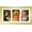 Gold, variant on 8x14 Collage Picture Frame, 4x6 Collage Picture Frame Displays Three 4x6 inch Photos, or 8x14 (Without Mat) for Available Horizontal Wall Mounting Display and Vertical, Black.