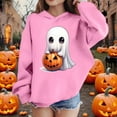 thumbnail image 3 of bbymog Boys Girls Hoodies Size 7-8 Halloween Funny Spooky Long Sleeve Hooded Sweatshirt Casual Cute Boys Sweatshirts Boys Hoodie Pink C 7 Years, 3 of 10