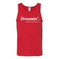 thumbnail image 2 of Dreamin' Dr Martin Luther King Jr. 1963 Mens Graphic Tank Top, Red, Small, 2 of 3