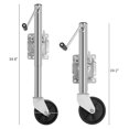 Boat Trailer Jack with 6 Inch Dual Wheel 11" Vertical Travel SwingBack