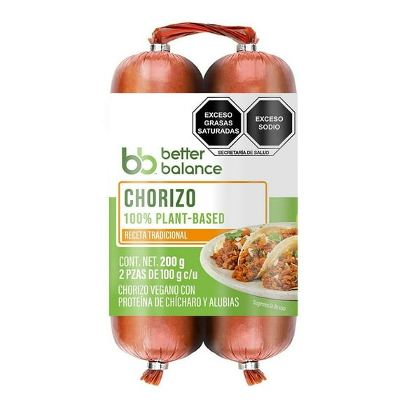 Chorizo vegano Better Balance 200 g