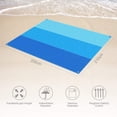 thumbnail image 4 of Manta de playa para picnic, manta de picnic impermeable sin arena extra grande de 200 * 210 cm, alfombra de playa de secado rápido para viajes, campamentos, caminatas y festivales de música Xemadio LKX-0985, 4 of 8