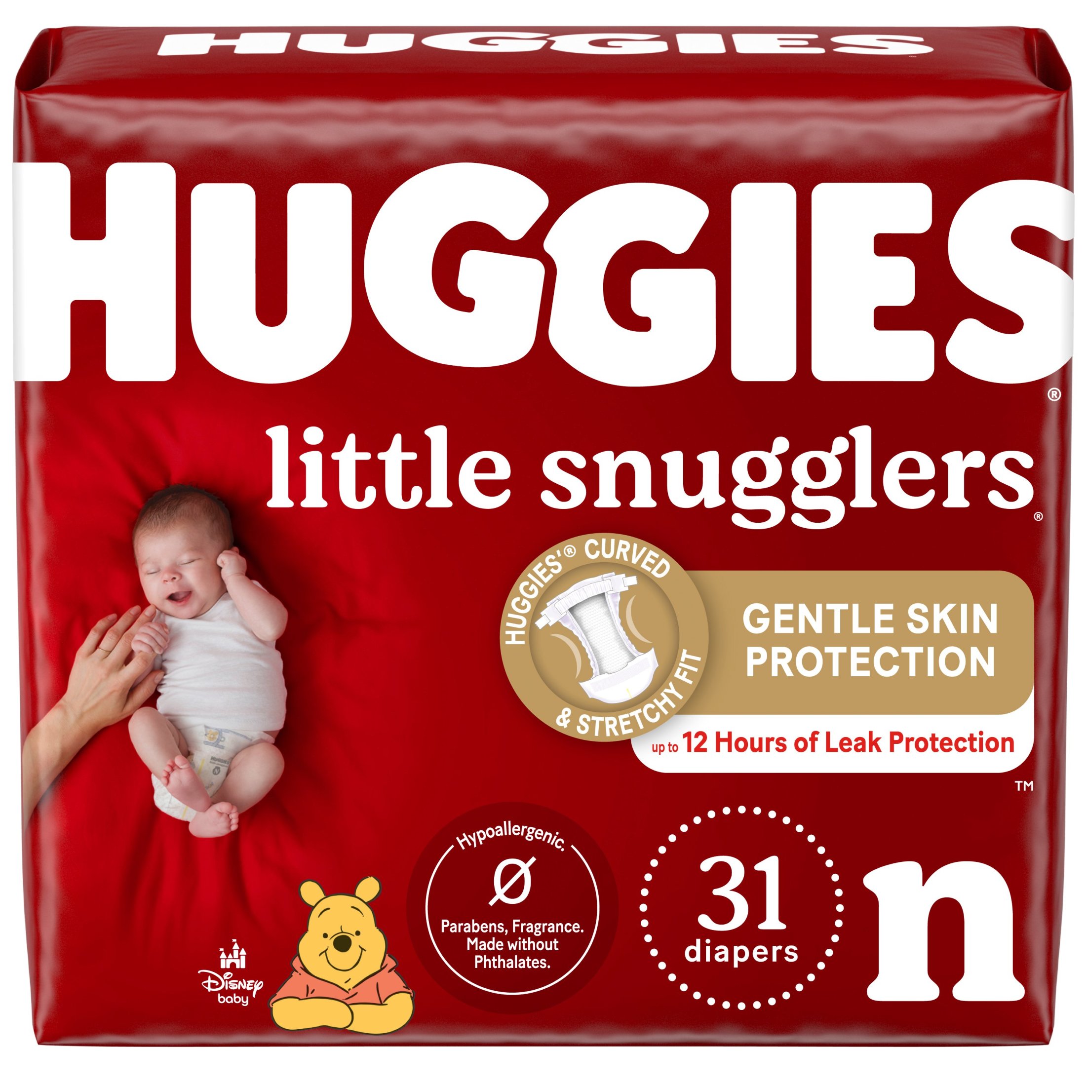 Huggies Little Snugglers Baby Diapers, Size Newborn (up to 10 lbs), 31 Ct (Select for More Options) - image 3 of 16
