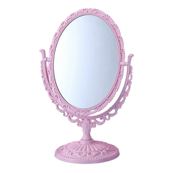 Heart Shaped Makeup Double Rotatable Lightweight Cosmetic Vanity for Bathroom Bedroom Dressing Table